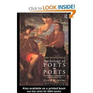   Poetry from Chaucer to Yeats (9780415118477): David Hopkins: Books