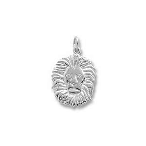  Lion Charm in White Gold Jewelry