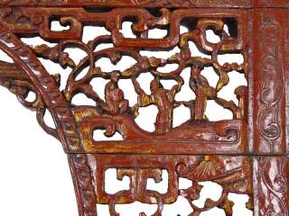 Chinese Antique Open Carved Head Board 2M31  