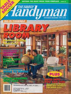 The Family Handyman Magazine November/December 1994  