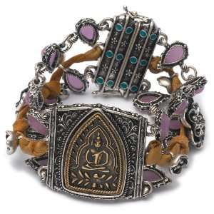  Lucky Brand Buddha Set Stone Bracelet: Jewelry