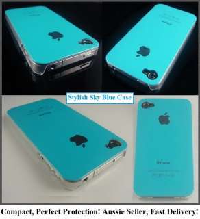 Blue Hard Case Cover Back Shell For Apple iPhone 4 4G  