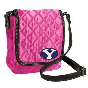  NCAA Brigham Young University Pink Quilted Purse Sports 
