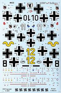 Eagle Strike Decals   Bf 109s of the Balkans pt3  1/48  