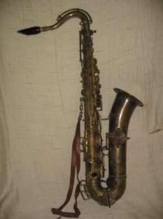   Antique Carl Fischer New York Saxophone Low Pitch 38169 Case  