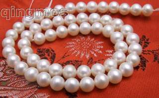 AAA GRADE 6 6.8MM Perfect Round Natural Freshwater PEARL Loose beads 