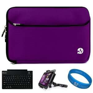  Purple Neoprene Sleeve Carrying Case Cover for Archos 101 G9 Turbo 