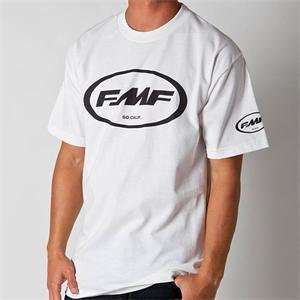    FMF Apparel Classic Don T Shirt   Small/White/Black Automotive