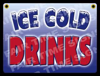 ICE COLD DRINK SIGN Concession Trailer,Stand,Restaurant  
