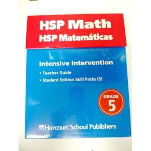  Intensive Intervention Kit Grade 5 (Harcourt School Publishers Math 