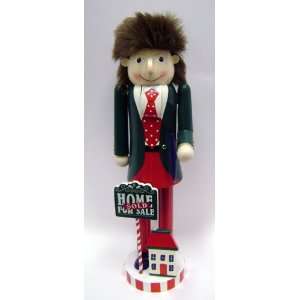  Real Estate Salesman Handcrafted Wooden Christmas 