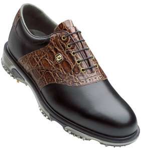 Mens FootJoy DryJoy Golf Shoes Black Dark Brown 53775  