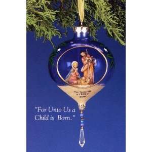  Fontanini Glass Nativity Ornament