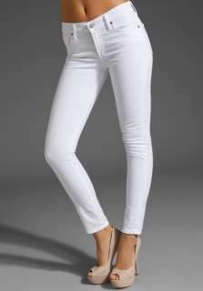CITIZENS OF HUMANITY THOMPSON MIDRISE CROPPED SKINNY WHITE JEANS SZ 28 