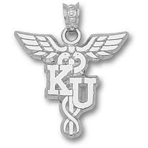 University of Kansas KU Caduceus Pendant (Silver)  