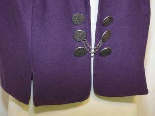 ROSE DIRNDL / PURPLE Lavender WOOL German Winter Dress Skirt Jacket 