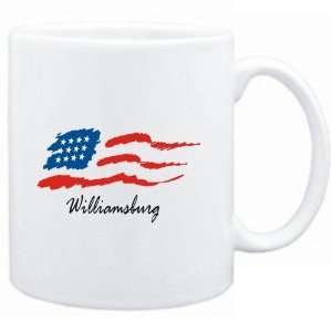  Mug White  Williamsburg   US Flag  Usa Cities Sports 