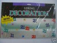 21st birthday string decoration £ 3 99