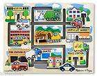 Melissa And Doug Deluxe Classic Peg Puzzle (Pack of 3)  Wooden Puzzles 