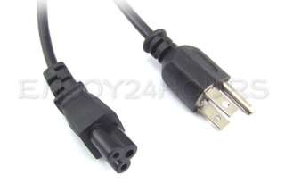 US 3 Prong Port AC Power Adapter Cord Cable for Laptop  