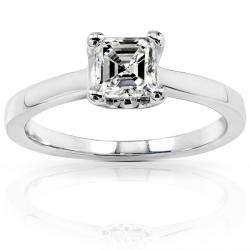 14k White Gold 1/2ct TDW Diamond Solitaire Engagement Ring (H I, SI1 