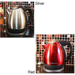   40871E Red Stainless Steel 10 cup Electric Kettle  Overstock