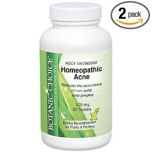  Botanic Choice Homeopathic Acne Formula, 90 Count (Pack of 