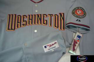 WASHINGTON NATIONALS Authentic GRAY JERSEY 52 BLOWOUT  