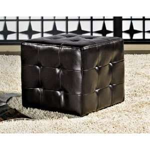  Tribeca Leather Cube Ottoman by Abbyson Living