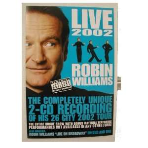  Robin Williams Poster 2002 Tour