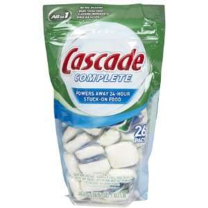 Cascade Complete ActionPacs Dishwasher Detergent Fresh Scent 26 ct 