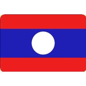 Laos Flag Mouse Pad