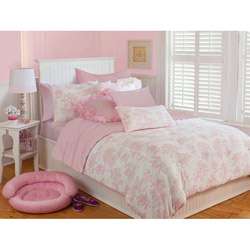   Pink Toile Full/ Queen size 3 piece Comforter Set  Overstock