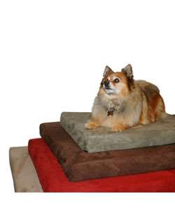 Large Memory Foam Dog Bed with Microfiber Cover  Overstock