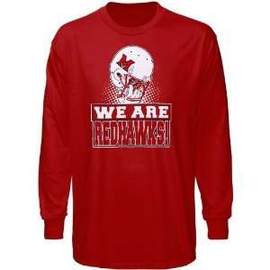 Miami University RedHawks Youth Red We Are Long Sleeve T shirt (X 