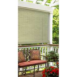 Faux Bamboo PVC Roll up Blind (36 in. x 72 in.)  