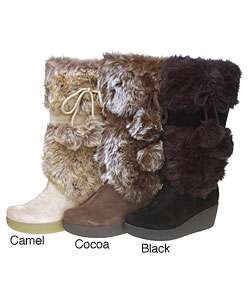 Report Effie Womens Faux Fur/ Suede Boots  Overstock