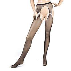 Emaje Crotchless Pantyhose with Bows (Pack of 2)  