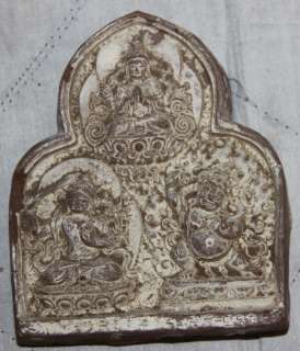 Wonderful Antique Tibetan Clay Tsa Tsa Buddha Statue @  