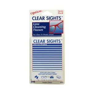  Clear Sights Silicone Treated Lens Cleaning Tissues   2 