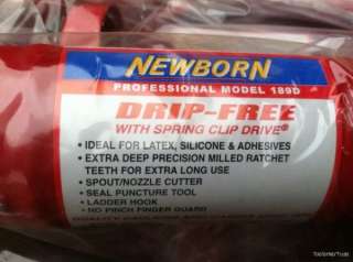   189D Newborn Super Ratchet Caulk Caulking Gun Drip Free CLOSEOUT