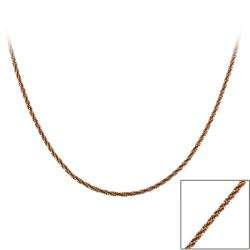   Gold over Sterling Silver 36 inch Diamond cut Chain  