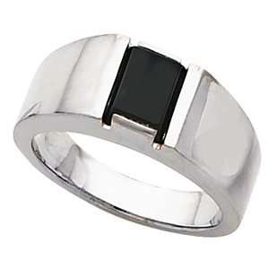 67879 Sterling 10 X08Mm Onyx Ring Jewelry