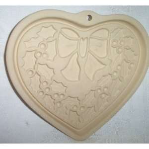  Pampered Chef Christmas Winter Wreath Stoneware Mold: Home 
