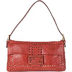 Fendi Small Red Parchment Handbag  Overstock