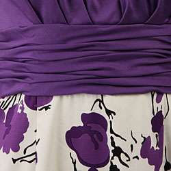 Jones New York Womens Purple Floral Dress  Overstock
