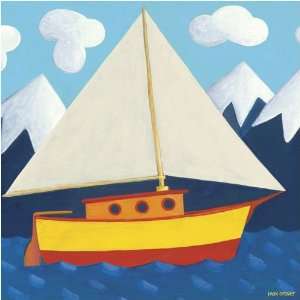  Daisy Sailing, Sailing 10.5x10.5 Canvas Art Image Wrap Toys & Games
