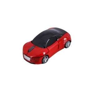   RF6005 Car Shaped 2.4G Wireless Optical Mouse Red Electronics