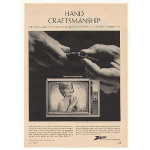   Zenith Bahama Model N2214 6 Hand Crafted TV Print Ad
