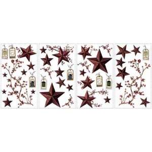    Country Berries and Stars Peel and Stick Wall Sti